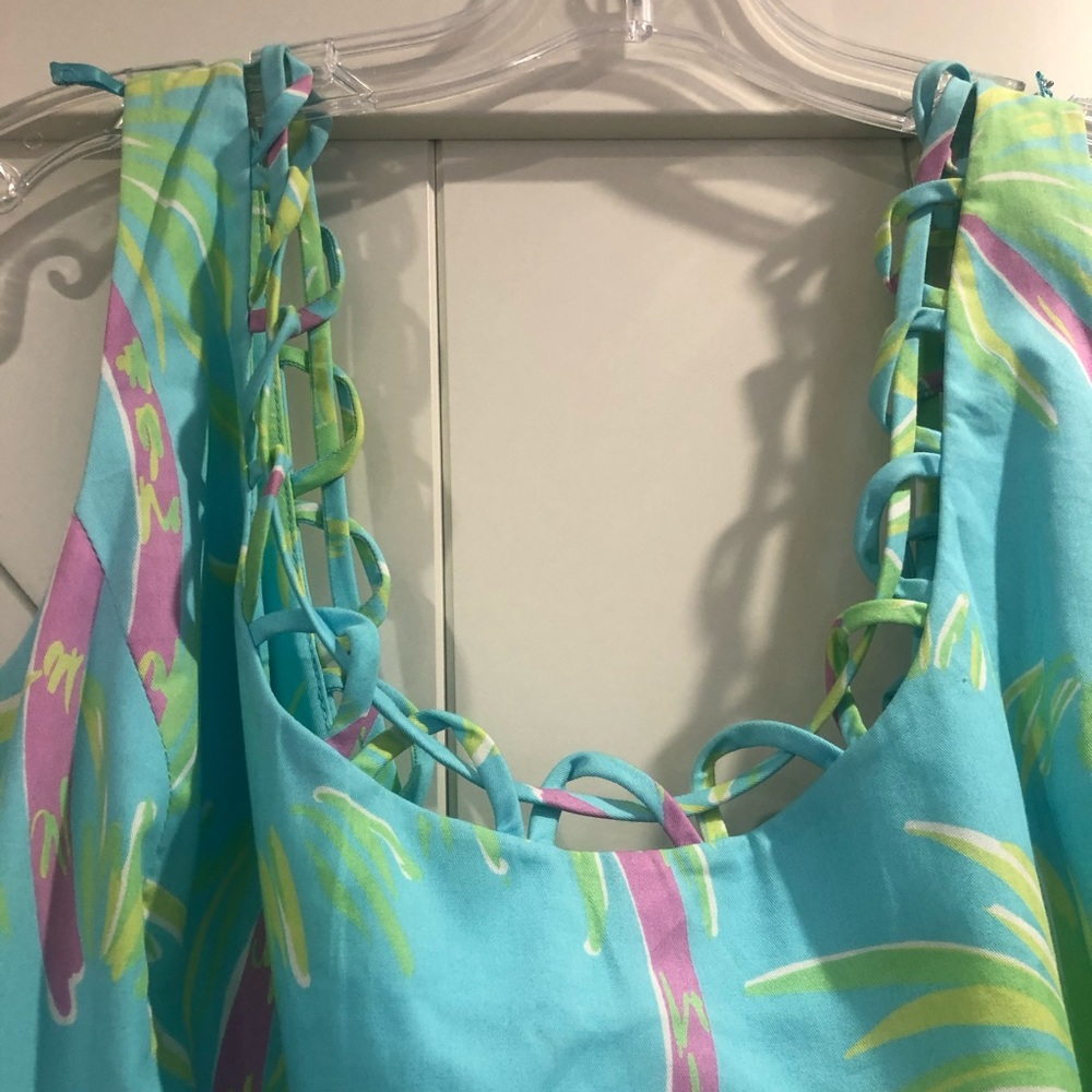 Lilly Pulitzer dress palm tree print - Picture 5 of 8